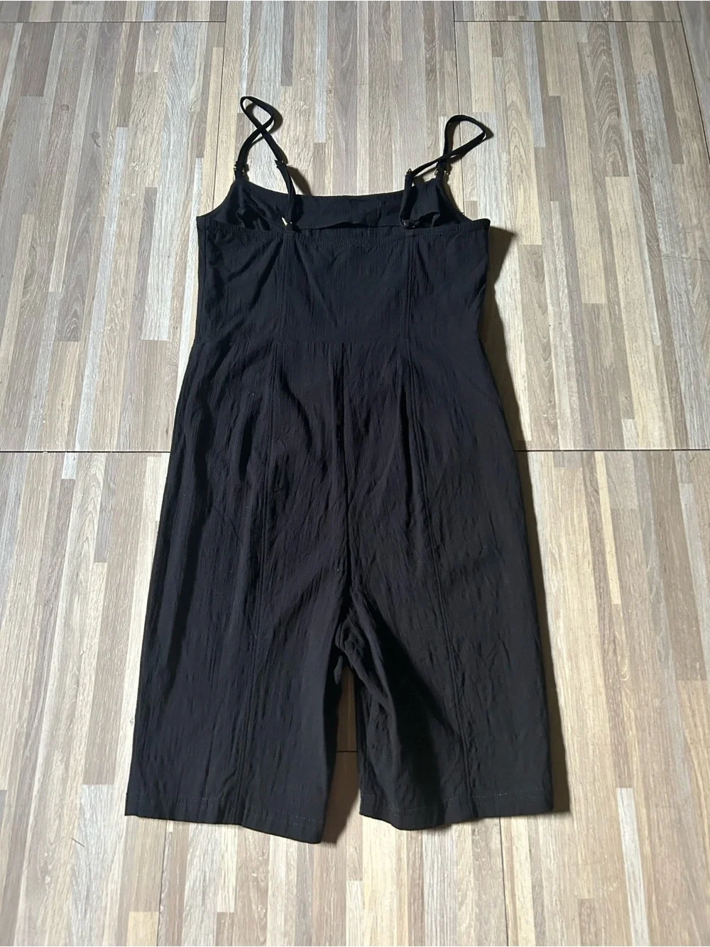 Free People Intimately Black Spaghetti Strap Onesie with Adjustable Straps Small